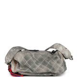 Pre-owned Chanel Graffiti Backpack Grey Multicolored Canvas Silver Hardware