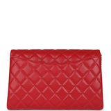 Chanel Clutch with Chain Bag Red Caviar Silver Hardware - Deposit