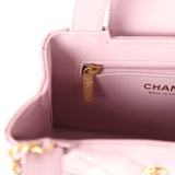 Chanel Small Kelly Shopper Light Pink Shiny Aged Calfskin Brushed Gold Hardware