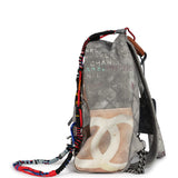 Chanel Graffiti Backpack Grey Multicolored Canvas Silver Hardware - Payment 1