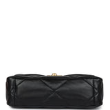 Chanel Medium 19 Flap Bag Black Lambskin Mixed Metal Hardware