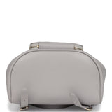 Chanel Small Business Affinity Backpack Light Grey Shiny Caviar Light Gold Hardware