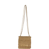 Chanel Mini 22 Bag Metallic Gold Macrame Calfskin Gold Hardware