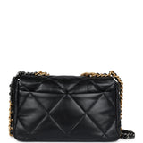 Chanel Large 19 Flap Bag Black Lambskin Mixed Metal Hardware