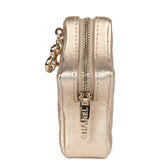 Chanel Walk Of Fame Star Clip-On Coin Purse Metallic Gold Goatskin Light Gold Hardware