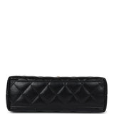 Chanel Small Kelly Shopper Black Shiny Aged Calfskin Brushed Gold Hardware