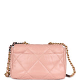 Chanel Medium 19 Flap Bag Pink Lambskin Mixed Metal Hardware