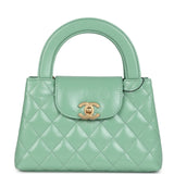 Chanel Small Kelly Shopper Light Green Shiny Aged Calfskin Brushed Gold Hardware - Thumbnail View 1