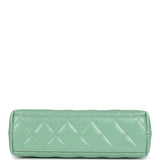 Chanel Small Kelly Shopper Light Green Shiny Aged Calfskin Brushed Gold Hardware - Thumbnail View 6