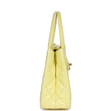 Chanel Small Kelly Yellow Shiny Aged Calfskin Brushed Gold Hardware