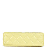 Chanel Small Kelly Yellow Shiny Aged Calfskin Brushed Gold Hardware