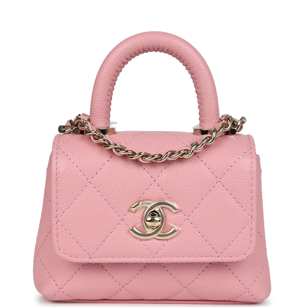 Chanel Flap Coco Chanel Pink Bag Chanel Nano Coco Top Handle Flap