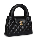 Chanel Small Kelly Shopper Black Shiny Aged Calfskin Brushed Gold Hardware