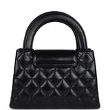 Chanel Small Kelly Shopper Black Shiny Aged Calfskin Brushed Gold Hardware