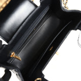 Chanel Small Kelly Shopper Black Shiny Aged Calfskin Brushed Gold Hardware