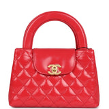 Chanel Small Kelly Shopper Dark Red Shiny Aged Calfskin Brushed Gold Hardware