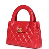 Chanel Small Kelly Shopper Dark Red Shiny Aged Calfskin Brushed Gold Hardware