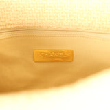 Chanel Medium 19 Flap Bag Light Yellow Wool Mixed Metal Hardware