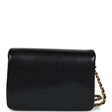 Chanel Mini Flap Bag Black Shiny Caviar Brushed Gold Hardware