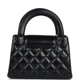 Chanel Small Kelly Shopper Black Shiny Aged Calfskin Brushed Gold Hardware