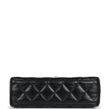 Chanel Small Kelly Shopper Black Shiny Aged Calfskin Brushed Gold Hardware