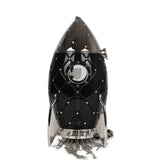 Pre-owned Chanel Limited Edition Rocket Ship Minaudière Bag Black Lucite and Crystals Silver Hardware