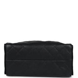 Chanel Small 25 Hobo Bag Black Caviar Antique Gold Hardware