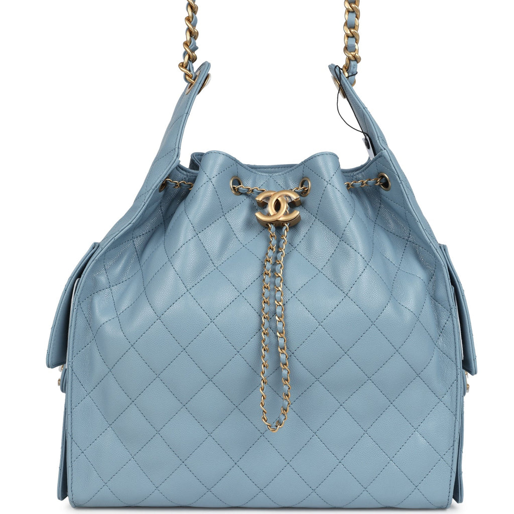 Chanel Hobo Blau Chanel Medium 25 Hobo Bag Blue Caviar Antique