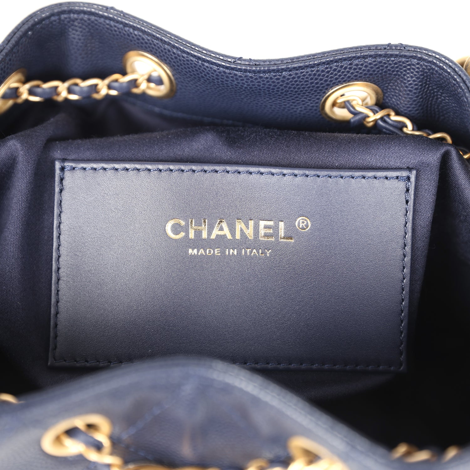 CHANEL 25S HOBO BAG 30 IN LIGHT BLUE CAVIAR WITH GOLD HARDWARE
