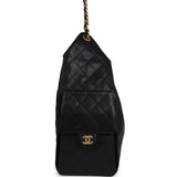 Chanel Medium 25 Hobo Bag Black Caviar Antique Gold Hardware - Thumbnail View 3