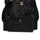 Chanel Medium 25 Hobo Bag Black Caviar Antique Gold Hardware - Thumbnail View 8