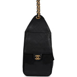 Chanel Small 25 Hobo Bag Black Caviar Antique Gold Hardware