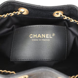 Chanel Small 25 Hobo Bag Black Caviar Antique Gold Hardware