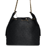 Chanel Large 25 Hobo Bag Black Washed Denim Antique Gold Hardware