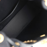 Chanel Large 25 Hobo Bag Black Washed Denim Antique Gold Hardware