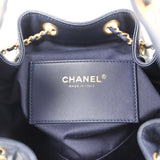 Chanel Small 25 Hobo Bag Dark Navy Caviar Antique Gold Hardware - Thumbnail View 9
