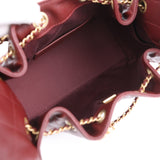 Chanel Small 25 Hobo Bag Burgundy Caviar Antique Gold Hardware