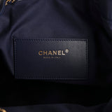 Chanel Medium 25 Hobo Bag Dark Navy Caviar Antique Gold Hardware