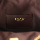 Chanel Medium 25 Hobo Bag Dark Brown Caviar Antique Gold Hardware