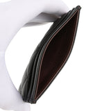 Chanel Classic Card Holder Wallet Black Lambskin Light Gold Hardware