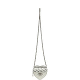 Chanel CC In Love Small Heart Bag with Chain Silver Metallic Lambskin Silver Hardware - Thumbnail View 6