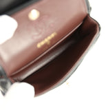 Chanel Nano Classic Double Flap Bag Charm Black Lambskin Light Gold Hardware