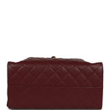 Chanel Medium 25 Hobo Bag Burgundy Caviar Antique Gold Hardware