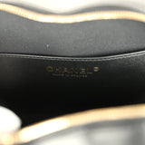 Chanel CC In Love Large Heart Bag with Chain Black Lambskin Light Gold Hardware