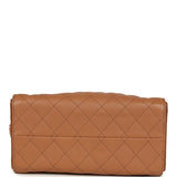 Chanel Small 25 Hobo Bag Caramel Caviar Antique Gold Hardware