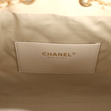 Chanel Small 25 Hobo Bag White Multicolored Tweed Antique Gold Hardware