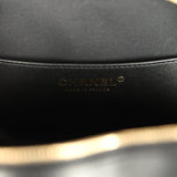 Chanel CC In Love Large Heart Bag with Chain Black Lambskin Light Gold Hardware - Thumbnail View 9
