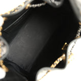 Pre-owned Chanel Small 25 Hobo Bag Black Shiny Crumpled Calfskin Mixed Metal Hardware - Thumbnail View 8