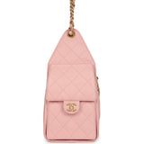 Chanel Small 25 Hobo Bag Light Pink Caviar Antique Gold Hardware - Thumbnail View 3