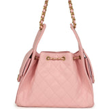 Chanel Small 25 Hobo Bag Light Pink Caviar Antique Gold Hardware - Thumbnail View 4